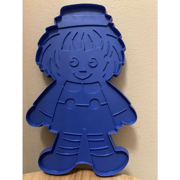 Vintage The Bobbs Merrill ConInc Pre-Hallmark Raggedy Andy 8" Cookie Cutter BLUE - Picture 2 of 6